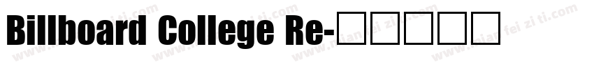 Billboard College Re字体转换